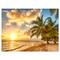 Designart - Gorgeous Beach of Island Barbados - Modern Seascape Canvas Artwork